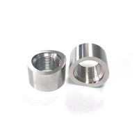 2 Pièces M18 * 1,5 O2 Capteur D'oxygène Base Écart Courbe Écrou Cranté Bouchon À Souder BSAE Rond Sonde Lambda Capteur