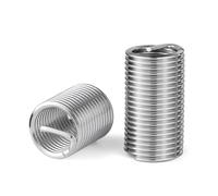 2 pièces M27 * 3 1D ~ 3D 304 fil d'acier inoxydable manchon d'insertion douille vis bobine écrou de réparation - attaches industrielles(M27x3x3D)
