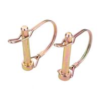 2 pièces M8 * 50mm verrouillage rapide remorque camion coupleur goupille de sécurité vélo poussette Cargo bateau attelage crochet pince D forme boucle