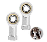 2 Pièces M8 Roulement à Rotule Universelle,M8*1.25 mm Femelle Filetage à Droite,Autolubrifiant Performance Embout Roulement à Rotule pour Accessoires Machine et Véhicules à Moteur