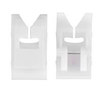 2 pièces Machine à coudre domestique pied antiadhésif en plastique cuir pied-de-biche accessoires de Machine à coudre