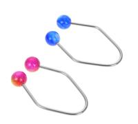 2 Pièces Machine à Fossettes en Métal, Exercice de Sourire | Acier Inoxydable Perles, Entraînement Double Face, pour Routine Quotidienne, Femmes et Filles Couleur Aléatoire
