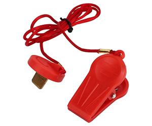 2 Pièces Machine de Course Interrupteur de Sécurit ccessoires Général Fitness Accessoires Arrêt d'urgence Tapis Roulant vec Insertion Circulaire Rouge équipement de Sport