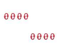2 Pièces Maillon de Liaison en Acier Forgé Rouge 12000 Lbs | Coupleur à Double Anneau, Charge 2t, Revêtement Antirouille, Usage Remorquage et Chaînes de Sécurité