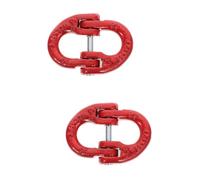 2 Pièces Maillon de Liaison en Acier Rouge 1,12 T | Installation Rapide, Verrouillage Facile, Goupille Anti-chute, Boucle Anti-chute, Usage Élingues