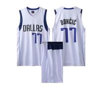 2 Pièces Maillot Basketball Enfant/Adulte 2024, Basket Maillots Basketball Jersey et Short Ensemble de Maillot, Maillot sans Manches + Pantalon Court Enfants/Adulte, Pop Maillot Basket Blanc XS