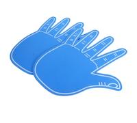 2 Pièces Main en Mousse EVA à Cinq Doigts, Bleu | Grosse Taille, Structure Souple et Confortable, Attire le Regard, pour Grandes Foules et Réunions Festives