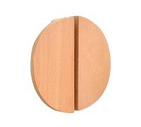 2 pièces Manche en bois Poignée de tiroir en demi-lune Boutons de portes Tirer La Poignée décoratifs en demi-cercle Poignées de placard pour armoire,livre (Beechwood)
