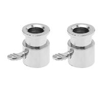 2 Pièces Manchon de Grille Rotatif Chromé en Fer pour Barbecue Gaz | Butée de Remplacement, Résistance à Chaleur, Finition Polie Argentée, Usage Extérieur pour Broche Rotative