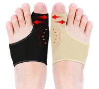 2 pièces Manchon d'orteil large, insert de préhension et coussin en gel, demi-chaussettes pour séparer les orteils, outil de soins des pieds convenant aux femmes et aux hommes Polyester