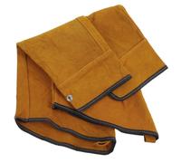 2 Pièces Manchons de Protection de Bras de Soudage, Cuir de Vache | Double Couche, Élastiques et Respirants, pour Femmes, Usage Atelier, Bras et Avant-bras, Anti-chaleur Couleur Aléatoire