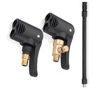 2 Pièces Mandrin à Air de Pneu de Voiture, Embout de Gonflage Laiton, 8mm Adaptateur de Valve de Pneu, Raccord de Valve de Gonflage, pour Voitures, Vélos, Motos, Gonfleurs de Pneus
