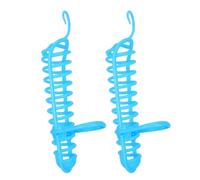 2 Pièces Mangeoire à Oiseaux en Panier Creux Bleu | Plastique Transparent, Crochets Renforcés, Contrôle Rapide du Niveau, pour Petites Espèces et Intérieur
