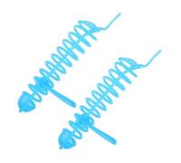 2 Pièces Mangeoire à Perroquet Panier Creux Bleu en Plastique | Structure Transparente, Crochets Renforcés, Contrôle Facile du Niveau, pour Calopsittes et Petits Perroquets