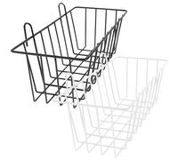 2 Pièces Mangeoire Suspendue en Fer, Support Mural Stable | Conception de Clôture Paroi Arrière, Alimentation Surélevée, pour Cage et Petit Enclos
