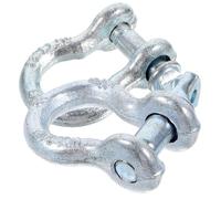 2 Pièces Manille de Remorquage Argenté Métal 1/4 et 5/16 Pouce | Manille à Anneau, Usage de Levage ’arrimage, Design Multifonction, Résistance à Rouille