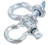 2 Pièces Manille de Remorquage en Métal 1/4 Pouce, Sécurité | Résistante à Rouille, Usage de Levage ’élingage, Argenté, Modèle 5/16 Pouce, Accessoire de Remorquage