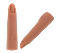 2 Pièces Mannequin de Main pour Ongles en Silicone, Doigt Modèle | Pratique du Nail Art, Toucher Réaliste et Surface Lisse, Usage Pro en Manucure