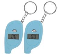 2 pièces manomètre numérique de pneus porte-clés avec écran LCD en | Lecture instantanée et précise de la pression, commande à un bouton, format portable, pour voiture et moto