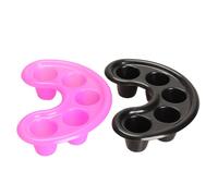 2 Pieces Manucure Bol Moule Acrylique Ongles Conseils Soaker Traitement Dissolvant Tremper Pour Doigts Manucure Salon Ongles Outil Plastique