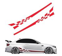 2 pièces Marchepieds latéraux pour Acura ILX RDX MDX NSX,Extensions de Jupe latérale,Barre de Protection en Aluminium,Accessoires de décoration de Voiture,B-Red