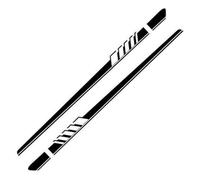 2 pièces Marchepieds latéraux pour BYD Qin Pro,Extensions de Jupe latérale,Barre de Protection en Aluminium,Accessoires de décoration de Voiture,A-Black