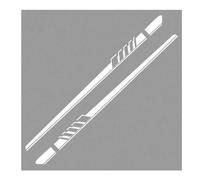 2 pièces Marchepieds latéraux pour BYD Qin Pro,Extensions de Jupe latérale,Barre de Protection en Aluminium,Accessoires de décoration de Voiture,C-White