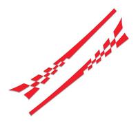 2 pièces Marchepieds latéraux pour BYD Seal,Extensions de Jupe latérale,Barre de Protection en Aluminium,Accessoires de décoration de Voiture,A-Red