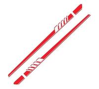 2 pièces Marchepieds latéraux pour BYD Yuan/Song Pro,Extensions de Jupe latérale,Barre de Protection en Aluminium,Accessoires de décoration de Voiture,B-Red