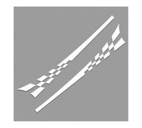2 pièces Marchepieds latéraux pour Dacia Spring,Extensions de Jupe latérale,Barre de Protection en Aluminium,Accessoires de décoration de Voiture,D-White