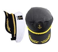 2 Pièces marin capitaines bateau pêcheur yacht chapeau chapeau melon x de pour plaisanciers de pour hommes coton polyester Holibanna