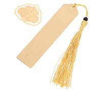 2 Pièces Marque-page Délicat en Laiton Or Pompon Présent Rentrée | Souvenir Créatif Chinois, Toucher Confortable et Finition Soignée, Léger