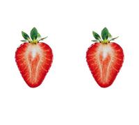 2 pièces marque-pages réalistes en forme de fraise, marque-pages en acrylique de dessin animé, porte-page, aide à la lecture pour carnets de notes, planificateur de Journal, marqueur acrylique