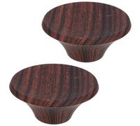 2 Pièces Marron Bouton de Couvercle de Casserole 10 Mots en Bakélite | Poignée de Remplacement pour Couvercles en Verre, Prise Antidérapante, Résistance Thermique, Levage D’une Seule Main