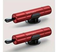 2 pièces Marteau de sécurité automobile 2025 - Brise-vitre d'urgence & coupe-ceinture - Upgraded Safehammer Set