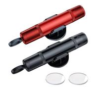 2 Pièces Marteau de Sécurité pour Voiture, avec morceaux de verre et supports, 2-en-1 Marteau Brise Vitre Voiture et Coupe Ceinture, Nouveau Marteau d'urgence pour Voiture pour Sauver Vies