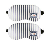 2 Pièces Masque de Sommeil 3d en Coton Lin pour Yeux, Ombrage | Siestes de L’après-midi et Voyage, Ajustable, Port Confortable, Aide Repos Calme