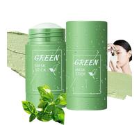 2 Pièces Masque Visage Thé Vert,Green Stick Mask,Masque Purifiant à l’Argile,Contrôle du Sébum,Soin Visage pour Peau Grasse et Mixte,Hydratant et Détoxifiant,Routine Peau Claire