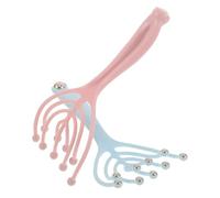 2 Pièces Masseur de Tête à 9 Griffes avec Billes Acier, Poignée | PP et Pointes Métalliques, Design Octopus à Billes Larges, Bleu Rose, Usage Spa Maison et Détente