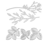 2 Pièces Matrices De Découpe De Feuilles, Matrices De Gaufrage En Métal, Modèles D'Estampage Décoratifs Bricolage, Décoration 3D D'Album Photo