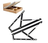 2 pièces Mécanisme de levage hydraulique robuste pour lit avec rangement, kit de levage de lit à vérin à gaz, ensemble de charnières de cadre de levage, mécanisme de levage pour lits pliants(90cm)