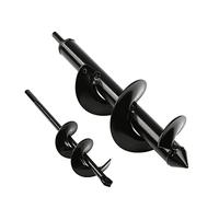 2 Pièces Mèche Jardin Tarière, Outil Creuser Trou Terre Gants Outil de Jardinage pour Faire Trou Planter des Arbres, Arbustes, Culture Profonde Fleurs Bulbes Miniatures, Ø 80+ Ø 40 mm