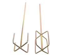 2 Pièces Mélangeur à Peinture pour Perceuse Hexagonal, Acier | Mélange de Plâtre, Résines Époxy et Fluides de Chantier, Tête Hexagonale Pratique, Aspect Soigné