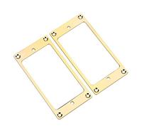 2 pièces métal Humbucker cadre de ramassage anneaux de montage pièces de rechange accessoires d'instruments de musique pour guitare électrique ramassage(Or),Accessoires De Jeu