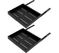 2 pièces métalliques Set de tiroirs coulissants 30cm noir