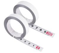 2 Pièces Mètres à Ruban Auto-Adhésifs, 3 Mètres Règle Métrique Auto-Adhésive, Metre Ruban Adhésif en Acier au Carbone, Ruban à Mesurer Gradué Autocollant pour Établis et Machines (Avant, Arrière)