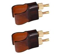 2 Pièces Micro-accordeur, Réglage Précis, Fixation Clip, Débutants | ABS, Acier Plastique et Laiton H62, Finition Brillante Classique, Scène, Éducation Musicale, Cordes Couleur Aléatoire