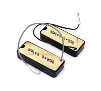 2 Pièces Micro de Guitare Soapbar Simple Bobinage Noir Gmb208 | Deux Conducteurs, Réponse Stable en Simple Bobinage, pour Guitare Électrique, Studio et Scène