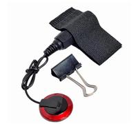 2 Pièces Micro de Rosace de Guitare sans Trou en Abs, Prise 6,35 | Capture Claire et Précise, Contact Direct Source, Autocollant, Clip de Fixation et Câble, Noir