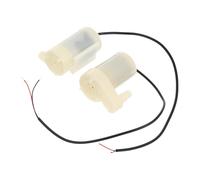 2 Pièces Micro-pompe à Eau Cc Silencieuse, Plastique | Long Câble, Grand Débit, Anti-vieillissement, Usage pour Fish Tanks et Aquariums, Couleur Blanche
